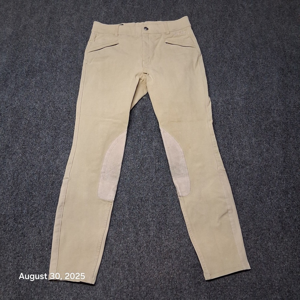 Ariat Sport Breeches Size 14 26x23 Tan Equestrian Riding Knee Horse Pants